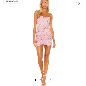 Revolve Fifi Mesh Mini Dress in Pink